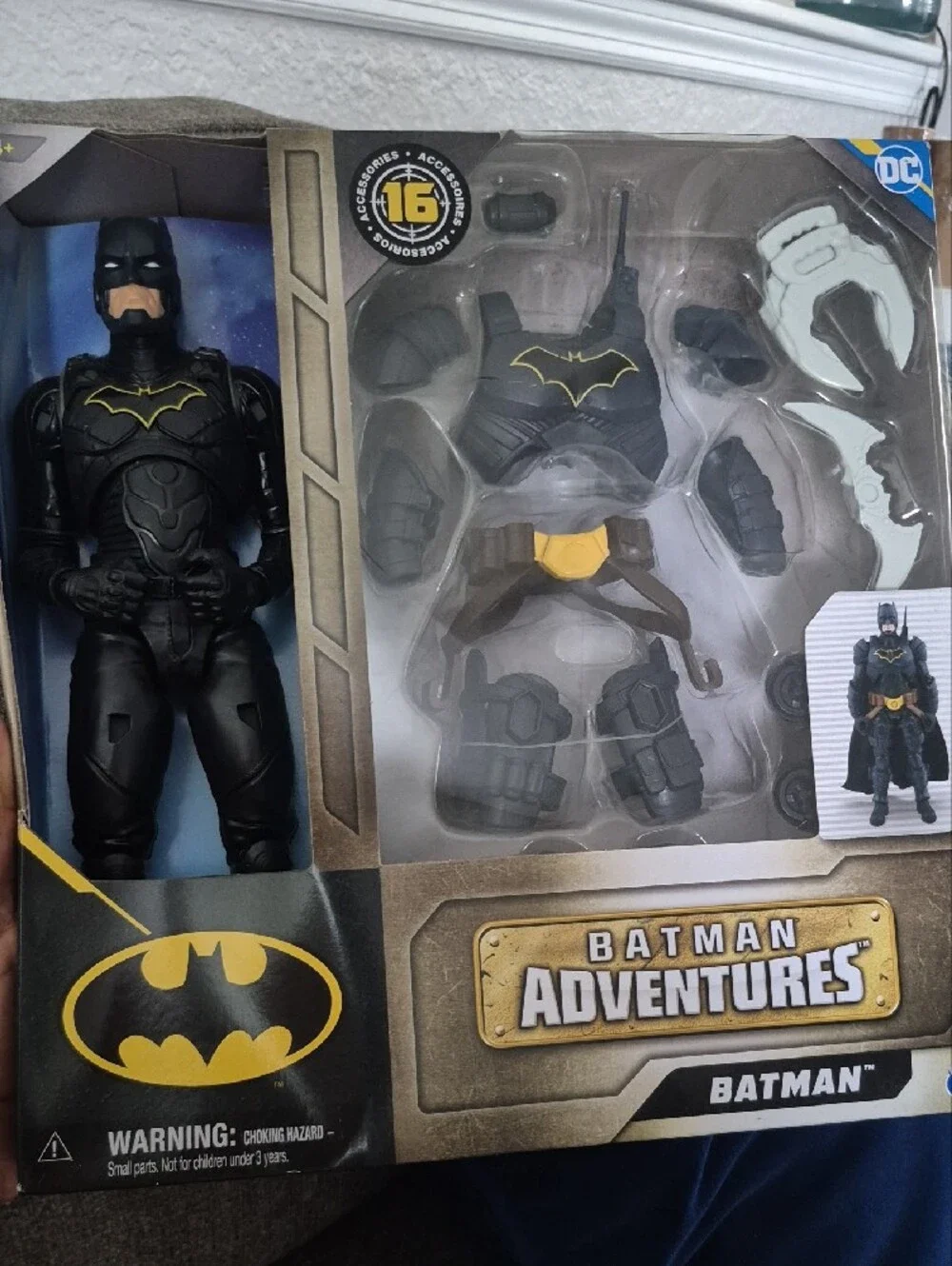 DC Batman Adventures Action Figure with Black and Gold Armor